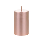 2" x 3" Unscented Round Pillar Candle - Rose Gold