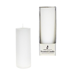 2" x 5" Scented Ribbed Pillar Candle in Box - White