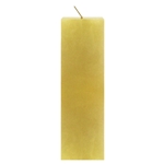 2" x 6" Unscented Square Pillar Candle - Gold